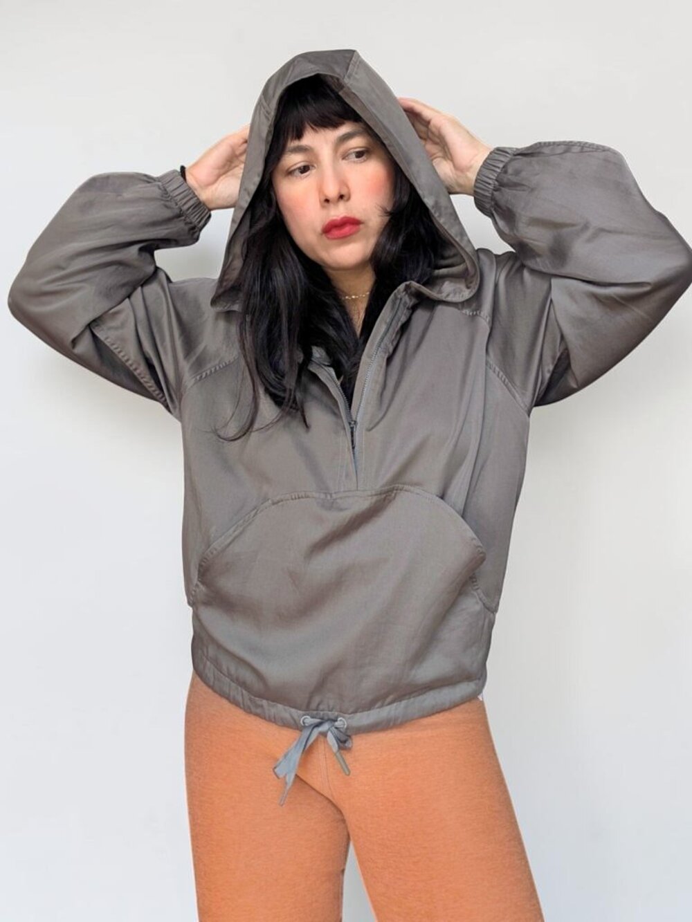 Lululemon City Stroll boxy oversized soft minimalist hoodie in Grey Sage W's 8